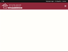 Tablet Screenshot of bouldershelter.org